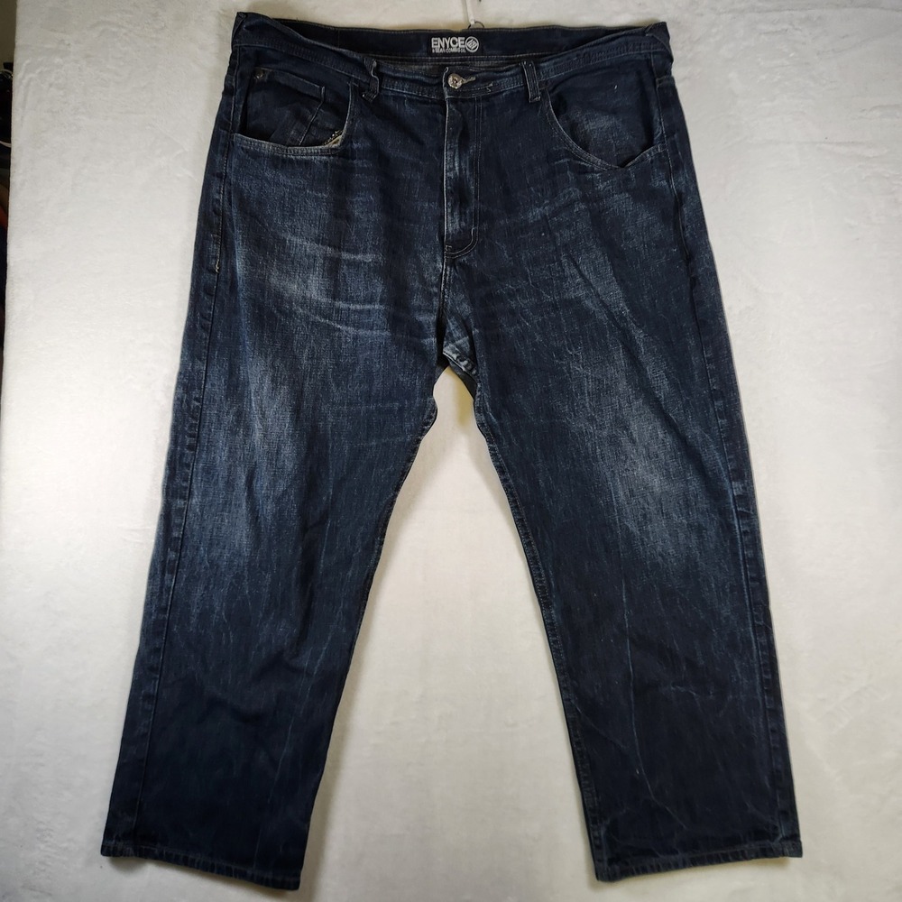 Enyce Mens Dark‎ Wash Denim Jeans 46/31 Vintage Style Hip Hop